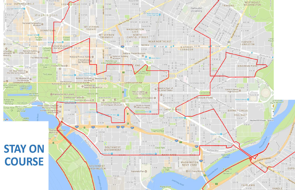 Washington DC 50 States Route (DC) Fastest Known Time